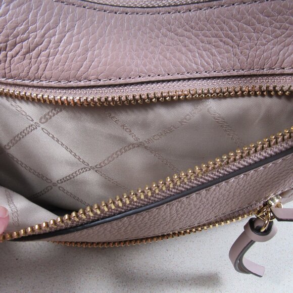Michael Kors Lorimer Medium Pebbled Leather Satchel / Shoulder Bag, Fawn, EUC - Picture 8 of 16